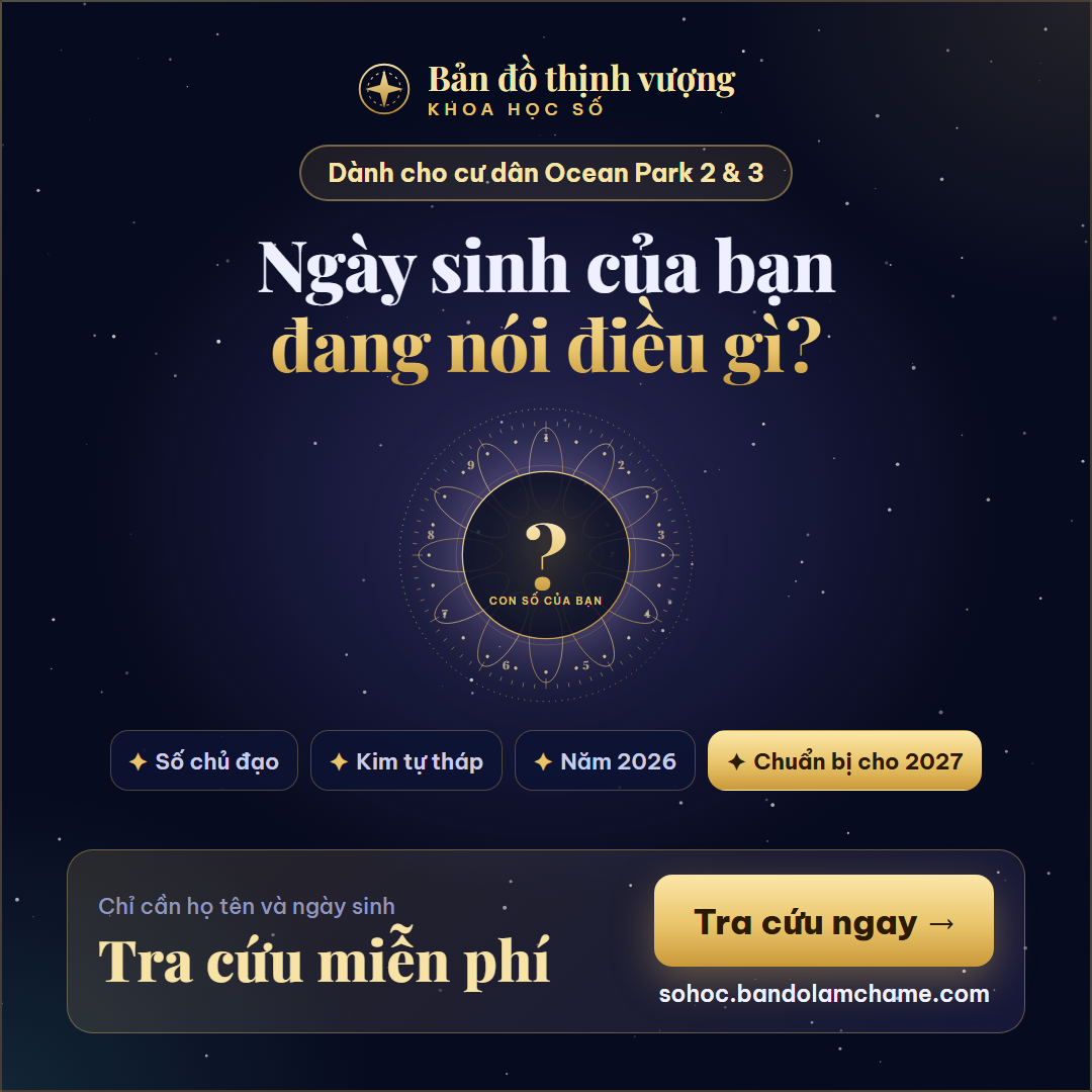 Họ tên - Ngày sinh của anh chị đang nói điều gì? Tra cứu miễn phí Bản đồ thịnh vượng